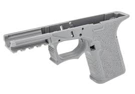 PF45 80% Large Frame Kit Gray side view showing polymer contours and ergonomic design
