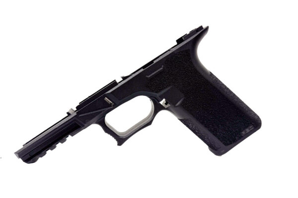 Rear angle of Polymer80 PF940V2 76% bridge frame with rail cavity